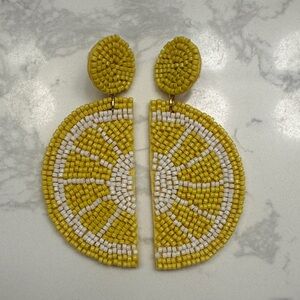 Tabitha Brown for Target lemon earrings
